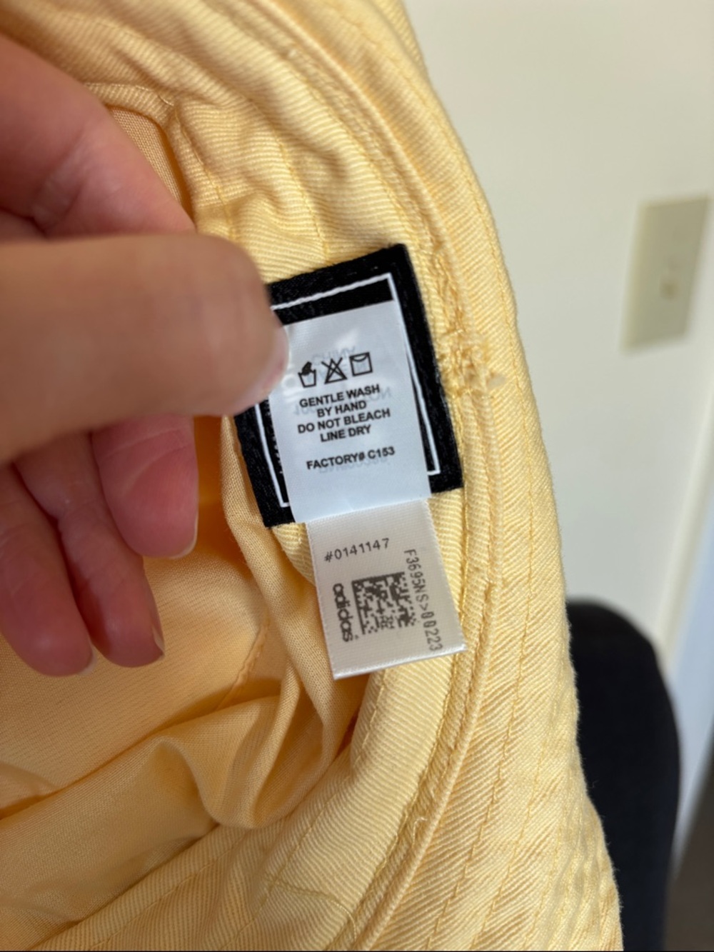 adidas Trefoil Bucket Hat in Soft Butter Yellow - Picture 8 of 9